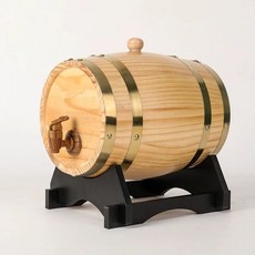오크통 숙성 맥주 오크 배럴 와인배럴 5L 빈티지 장식, K. 10L 수평 목재