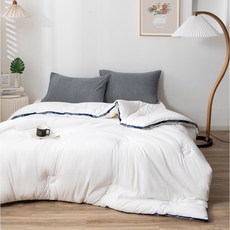 【新客限時下殺】Arvo Home 韓國設計機能被柔軟 羽絲絨棉被 厚實感 親膚助眠 安全感 雙面加厚除濕氣保溫 棉被, (A)湖藍,180*220 cm