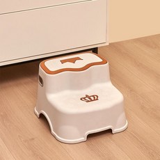 發光兒童踩腳凳 兒童洗漱凳 坐踏兩用防滑椅, 皇冠洗漱凳-灰色, 灰色