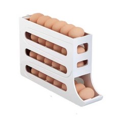 헬로키친 슬라이드 계란정리함, 화이트, 1개
