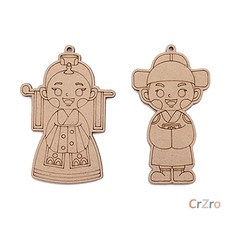 민화샵 팬시우드 한국 전통 문양 우드 팬시 다문화 만들기 DIY 공예 1개입