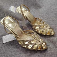 여성 여름 스트랩 오픈토 샌들 가죽 통기성 좋은 발편한 데일리 웨지힐 스타일