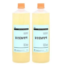 맑은EM원액 1리터 2병묶음, 1개, 1L