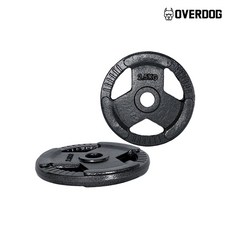 오버독 경량주물원판 (경량봉용), 경량봉용원판, 2개, 2.5kg