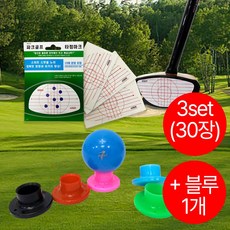 파크골프 타점마커 임팩트 스티커 테이프 30매+ 파크골프티 블루