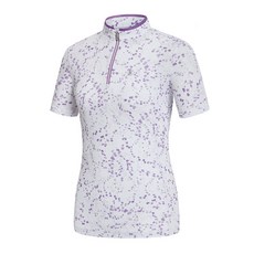 콜핑 1942TK724W 시원한 스판 기능성 여자 여름 프린팅 등산 집업 반팔 티셔츠