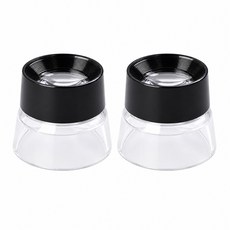 티놀지 루페 휴대용 10X 돋보기 확대경 관찰 10배율, 2개, 혼합색상