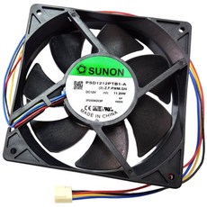 建準 SUNON 12公分 PWM 雙滾珠風扇 (DC12V/11.2W/四線式), 1個