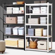 철재 거실장 가정용 공간활용 가성비 수납장 자취생 베란다 선반대, 블랙