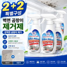 곰팡이 제거 스프레이 벽지 욕실 베란다 벽면 다용도 곰팡이 클리너 강력 제거제, 5개, 240ml