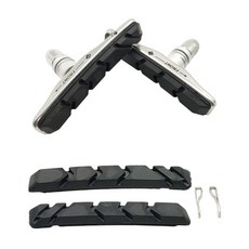 鋁合金V夾煞車皮 可替換皮插銷款 V煞皮 V型煞車皮 V剎車皮 登山車煞皮, B55-81_可替換V夾煞車皮, 1個