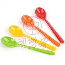 스푼 멜라민 플라스틱스푼 중식 먹토 심플수저 컬러숟가락