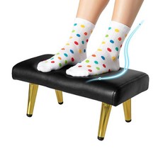 TONESLY 방수 스툴 발 받침대 및 오토만 1-3팩 인체 공학적 미끄럼 방지 풋 링 살롱 이발소 스파 의자용 범용 교체품(골드 1개) 195593, 1PACK, 골든