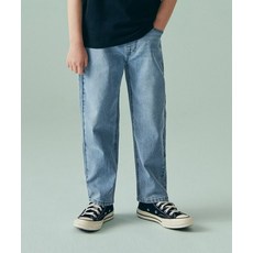 무신사 스탠다드 MUSINSA STANDARD KIDS 테이퍼드 밴딩 데님 팬츠 [라이트 인디고] MKBNP3Z03-LI 379726