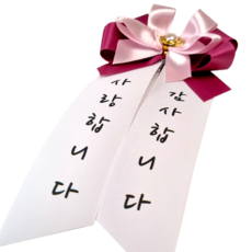 피움뜰 축하 리본 개업화분 승진선물 생일 집들이 생신, 4) 소망체, 소(리본길이), 1개