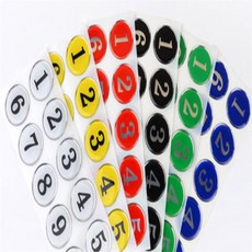 골드미 원형 에폭시 번호판 업소용테이블번호, 검정 11~20