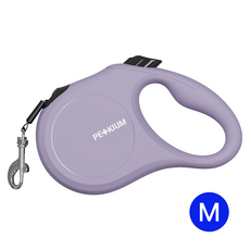 페키움 플로우핏 자동리드줄 강아지 산책줄 목줄 꼬임방지 PRL-02, 1개, 페키움 PRL-02 퍼플
