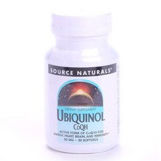 SOURCE NATURALS 泛醇 CoQH 50 毫克軟膠囊, 1個, 30 件