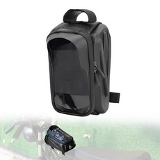 YIBEICO Ridstar Q20용 업그레이드된 방수 휴대폰 홀더 탑 튜브 전면 프레임 백 핸들바 백 하드 쉘 보관 가방 헤드폰 케이블 홀