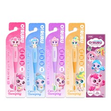 프린세스 캐치티니핑 피규어 칫솔 4종 + 티니핑 고불소 치약, 하츄핑+사뿐핑+아름핑+뽀니핑, 1세트, 1개입