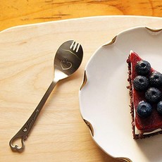 음식을 잡기 편리한 러브하트 도시락 스푼포크, 1개