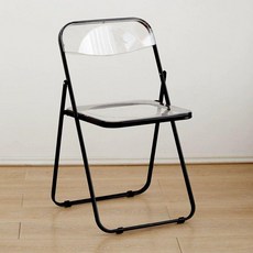 아크릴 접이식 투명 코너 사이드 테이블 틈새 휴대용 티테이블 미니 카페 책상 접이식테이블, 1인용, 베이크드카본블랙삼각구조보강 A