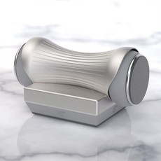 東日家電 滾筒式磨刀器，全鋁合金機身，廚房多功能磨刀石，適用於菜刀與廚師刀, 亮銀色, 1個