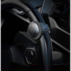 블랙 실리콘 차량용 운전대 파워 핸들 한손운전 핸들손잡이 편한 편한운전