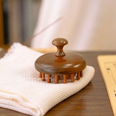 테라피 마사지기 빗살 빗 두피 백단향 바디 나무 둥근, 28개 이빨, 기본 모델명/품번