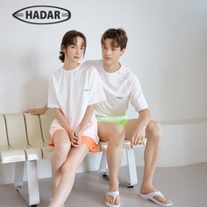 하다르 여성 빅사이즈 래쉬가드 화이트 남자 루즈핏 나그랑 반팔 레쉬가드 남여공용 커플
