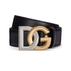 돌체앤가바나 DG 로고 가죽 벨트