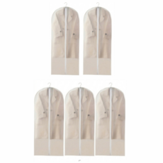 마이자이 옷커버 EVA 반투명 방진방습 보관 커버 지퍼형, 1세트, 5개입