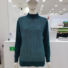 마코 모다남양주 여성 FW 몸판조직닷 풀오버 롱니트티 MNW4SW0355_GN