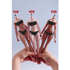 ZZYM507 1/6 女兵人 鉑金矽膠肌肉素體, 參考詳情頁