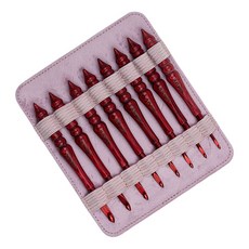 8Pcs 인체공학적 나무 손잡이 알루미늄 크로셰 후크 3.0-7.0mm 크로셰용