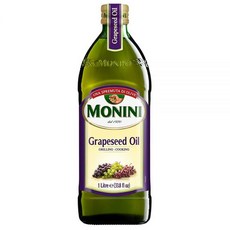 Monini 프리미엄 추출물 포도씨 오일 | 이탈리아 수입 | 그릴 및 요리에 적합 | 958.2g(33.8온스), 1개