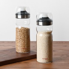 레벤호프 내열유리 밀폐 잡곡통 1.1L 쌀통 곡물통 보관용기, 1개