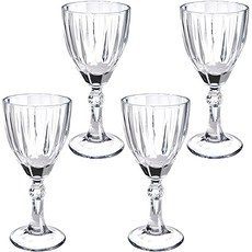 애스크제이 플리츠 미니 고블렛 잔 50ml, 4개