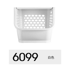 可堆疊多層收納筐 白色, 米白色, 1套