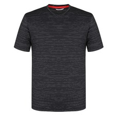 웨스트우드 남성 스트라이프 메쉬 V넥 라운드 티셔츠_WL2MTTR433