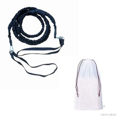 桃園出貨 戶外騎行牽引繩山地車便捷式拖車繩親子拉力繩子多功能戶外, 黑色彈力繩1.5米可拉長4米+2個綁帶