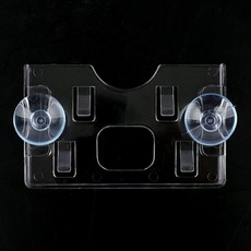 자동차 흡착식 가로형 투명 주차케이스 행사이름표 차량아파트주차증케이스 투명주차케이스 차량주차증케이스, 흡착판