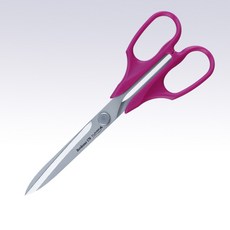 【可樂牌Clover】波爾多170 拼布剪刀 附皮套 桃紅 17cm 36-086 帆布用, 1個