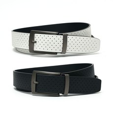 나이키 골프 나이키 퍼포레이티드 Acu Fit 자동 골프 벨트 S5055, 001 블랙