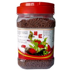 悠游 超紅魚飼料 金魚神仙魚觀賞魚半浮性飼料, 1個, 超紅魚飼料(中顆粒)-280g