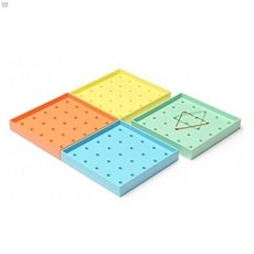 러닝리소스 양면 지오보드, 주황,노랑,하늘,초록, 1개