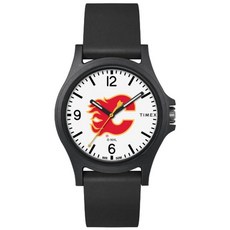 Timex 남성용 아레나 40mm 시계 - 에드먼턴 오일러스 블랙.