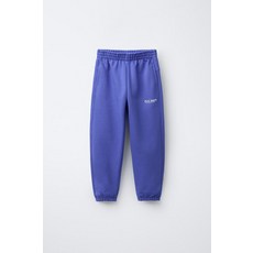 국내배송 ZARA 자라 주니어 키즈 텍스트 조거 팬츠 라이트 블루 1880661406 1537851