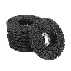 앵글 그라인더용 샌딩 연마 휠 스트립 디스크 폴리 페인트 녹 제거 클린 22mm 보어 5 개, 01 5pcs Black