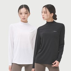 아소트 프리미엄 스포츠 골프 이너웨어 자외선차단 UV 쿨링 여성 반폴라 티셔츠